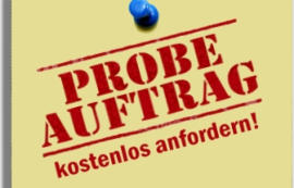 Probeauftrag kostenlos anfordern